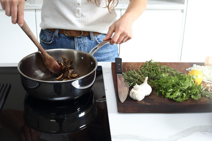 Stainless Steel Tri-Ply 24cm Chef's Pan