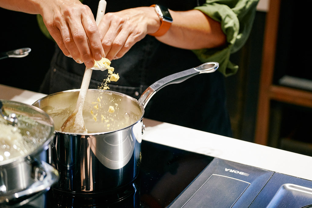 Stainless Steel Base 16cm Saucepan