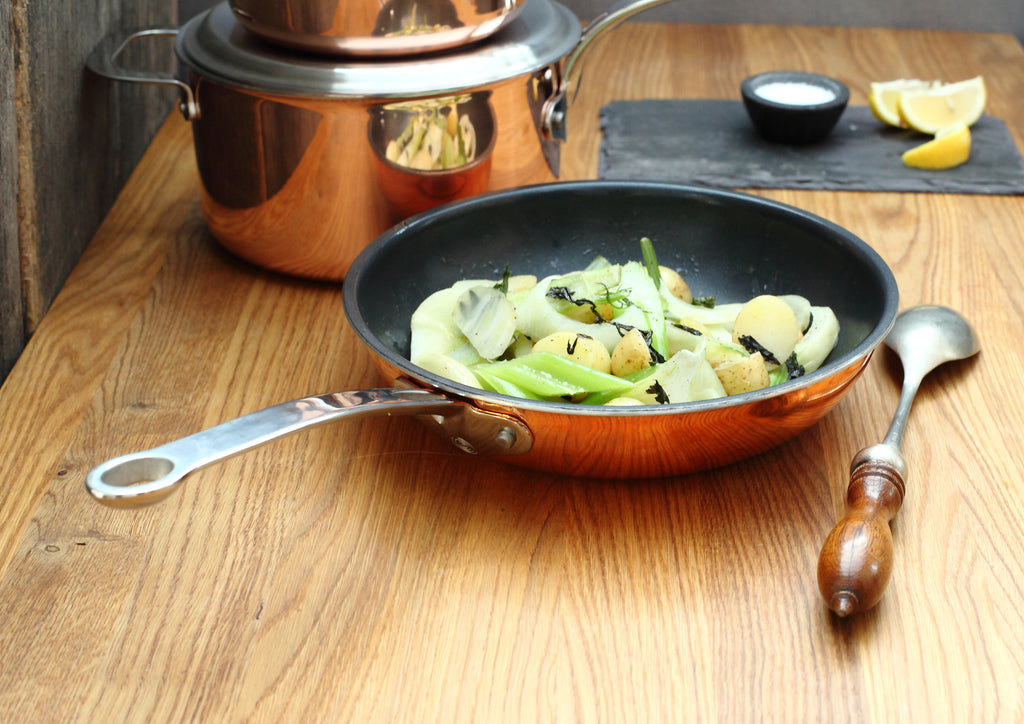 Copper Tri-ply 24cm Non-Stick Frying Pan