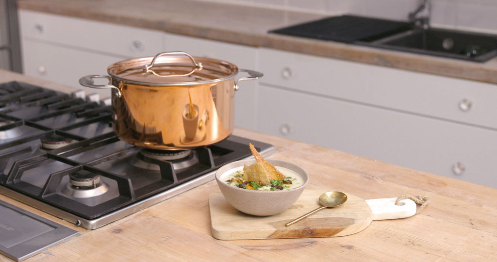 Copper Tri-ply 24cm Stockpot
