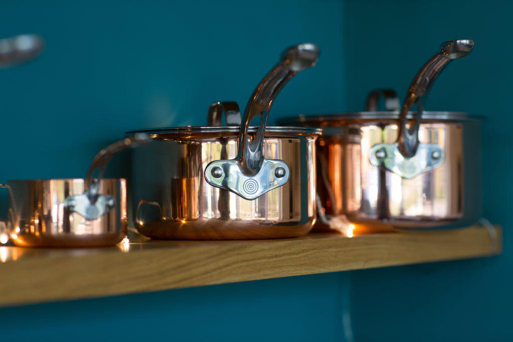 Copper Tri-ply 16cm Saucepan