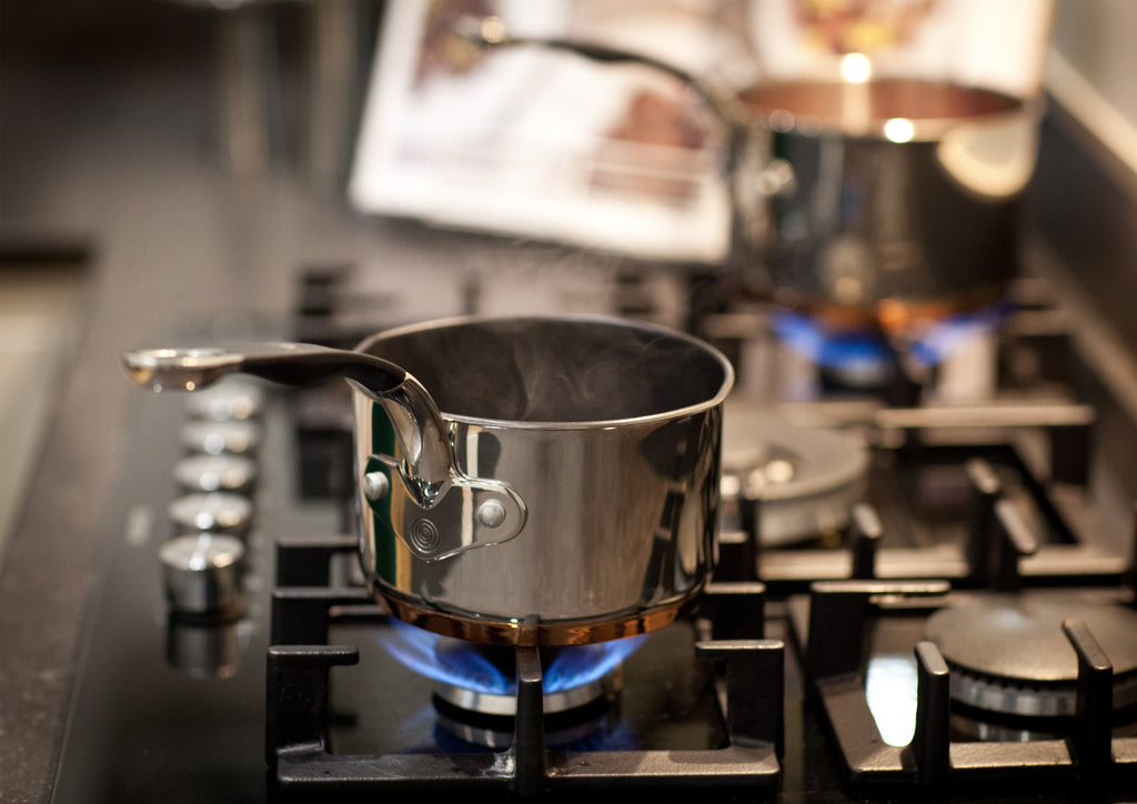 Copper Base 14cm Milk Pan Stainless Steel Interior