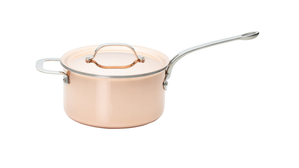 Copper Tri-ply 20cm Saucepan