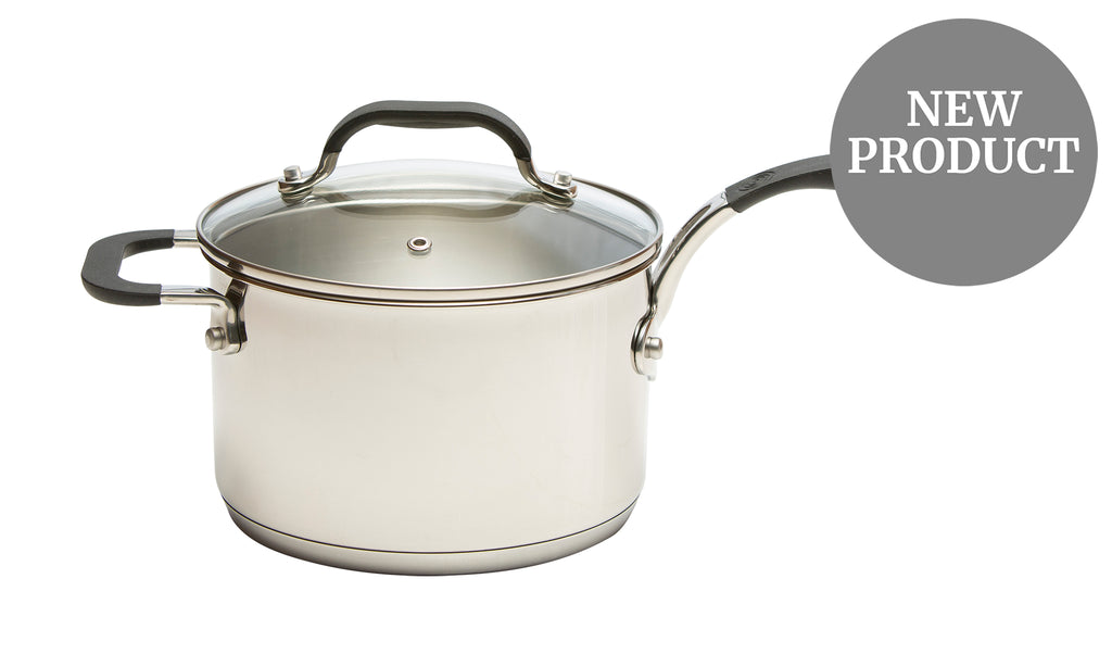 Stainless Steel Base 18cm Saucepan