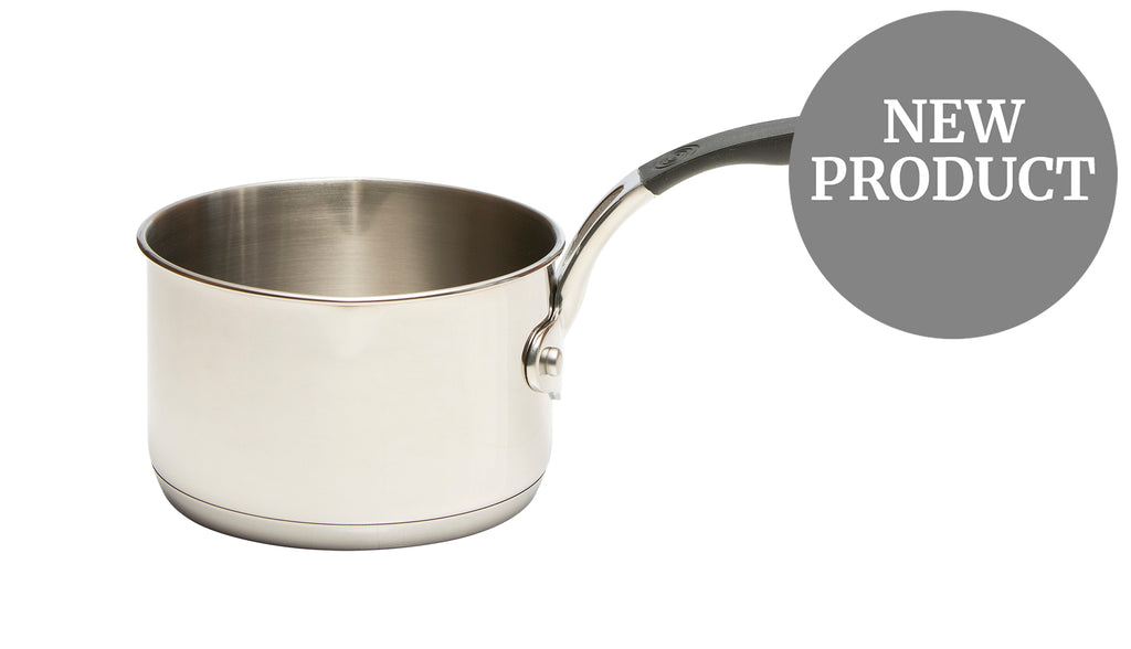 Stainless Steel Base 14cm Milk Pan Stainless Steel Interior