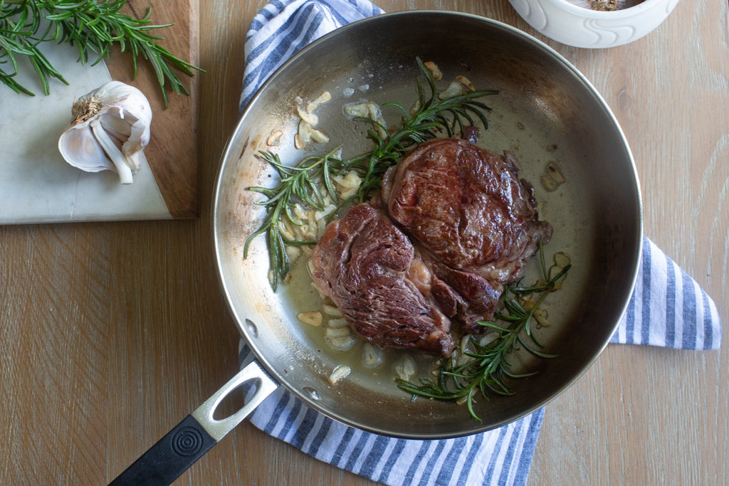 Copper Base 24cm Frying Pan Stainless Steel Interior