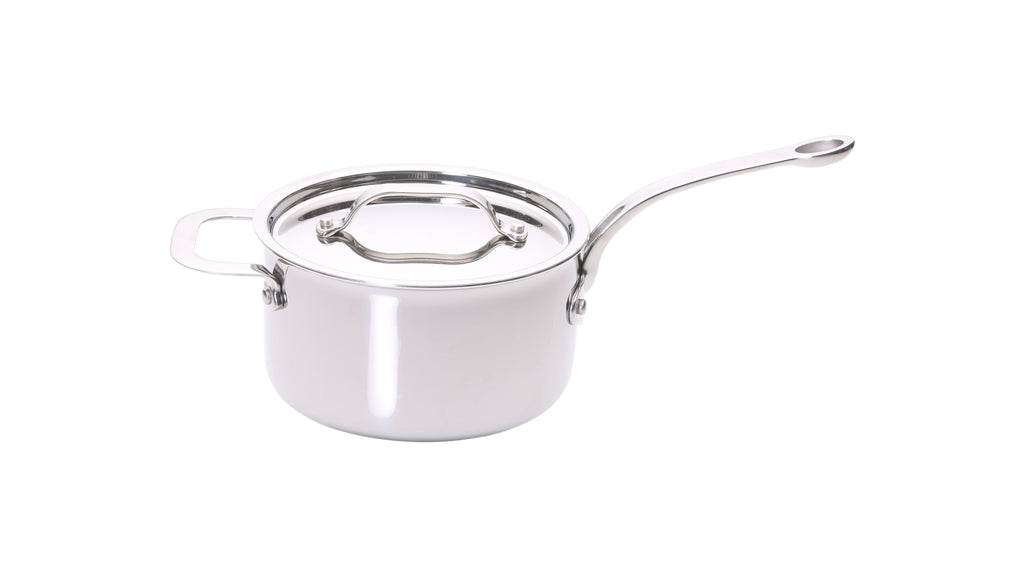 Stainless Steel Tri-Ply Set of 3 – 16cm, 18cm & 20cm Saucepans