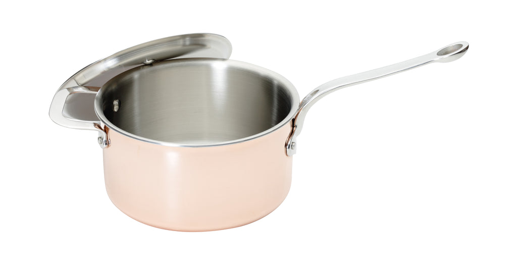 Copper Tri-ply 20cm Saucepan