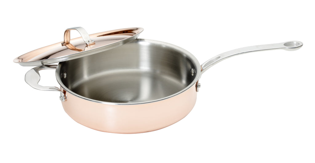 Copper Tri-ply 24cm Sauté Pan
