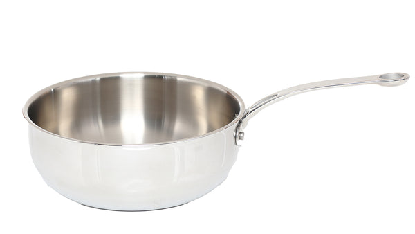 Stainless Steel Tri-Ply 24cm Chef's Pan