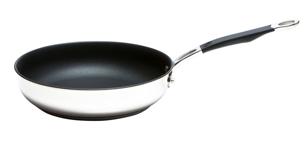 Stainless Steel Base Cookware Set of 5 – 14cm Milk Pan; 16cm, 18cm, & 20cm Saucepans; and 24cm Frying Pan